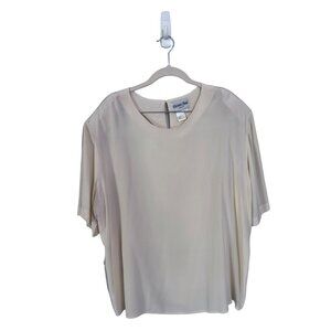 Heritage road‎ woman silk blouse size 22 cream feminine romantic delicate